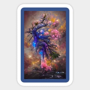 Shadow Dancer Tree in the Galaxy Sticker